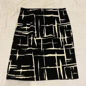 Patterned Pencil Skirt